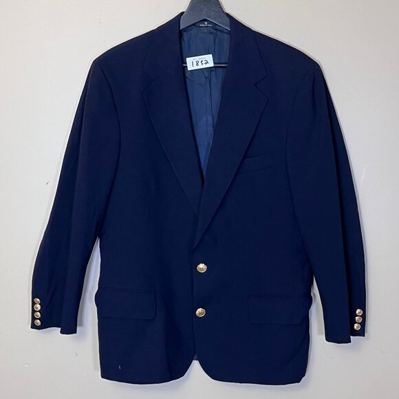Ralph Lauren Polo University Club Gold Button Sport Coat Blazer - Men's Size 40